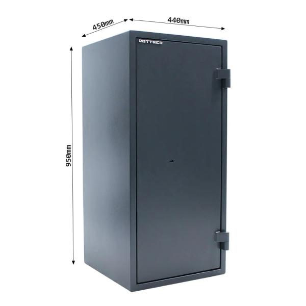 Rottner Dokumententresor EN1 Fire Hero 100 Doppelbartschloss anthrazit T06320